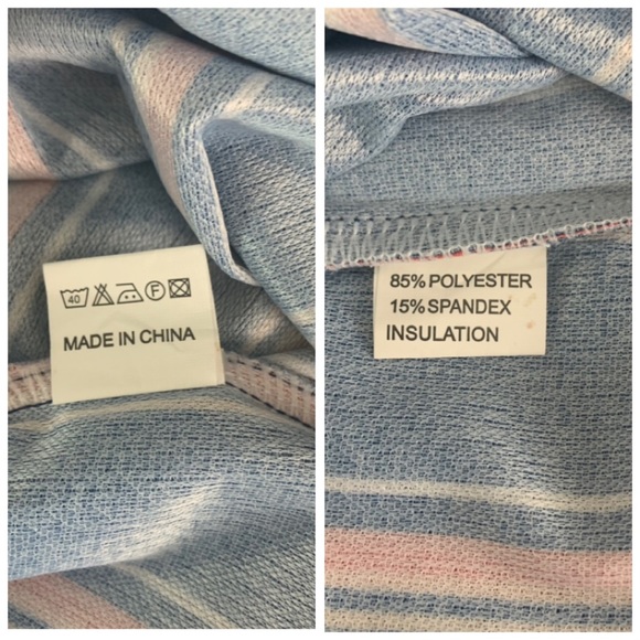 Women’s Long Sleeve London Striped Fitted One-Piece Costume Jumpsuit Size Large - Picture 9 of 16